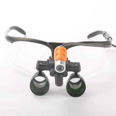 品質  2.5x China plastic RO-king/dental equipment/microsurgery surgical loupes with long working ditance +headlamp 工場