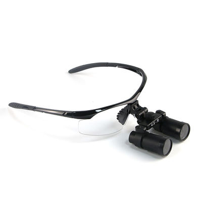 4X Dentistry Equipment Dental Surgical Loupes For Dentists Case Prismatic Field Of View 55-65mm